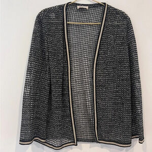 R & K knit vintage sweater sparkle mesh knit